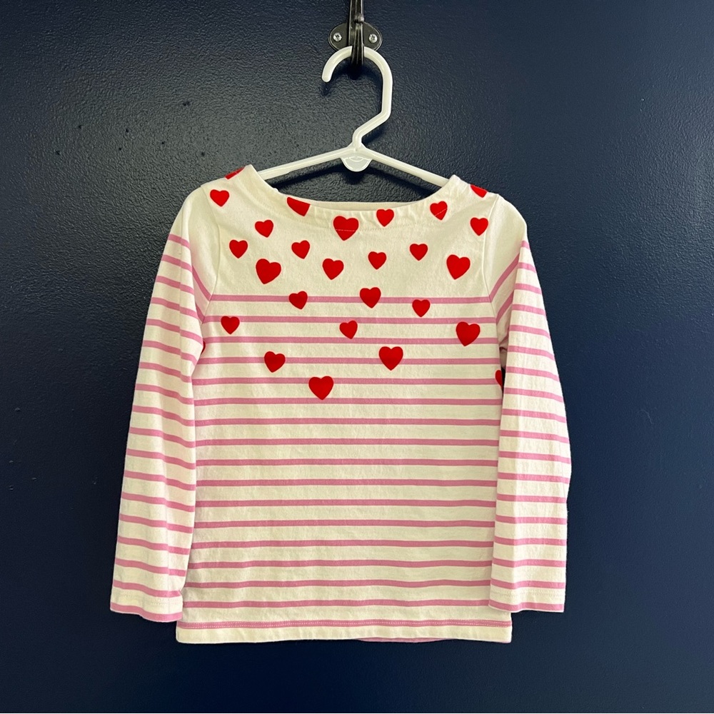 Mini Boden breton with hearts, size 4-5 years